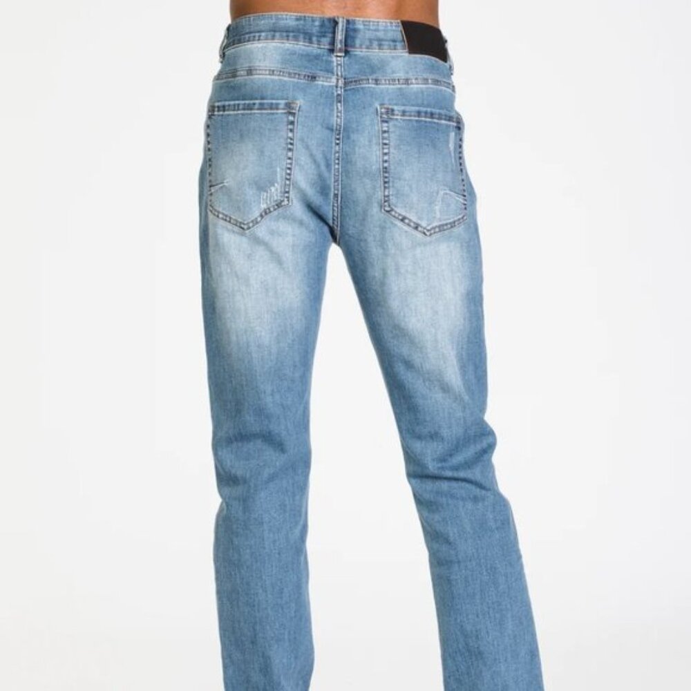 Tainted Denim Mid Rise Straight Leg Slim Fit Jeans Men's Size 40 New With Tags